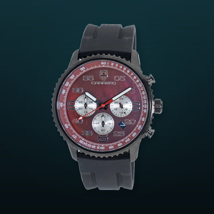 Aureum BLACK/MAROON Maroon Dial