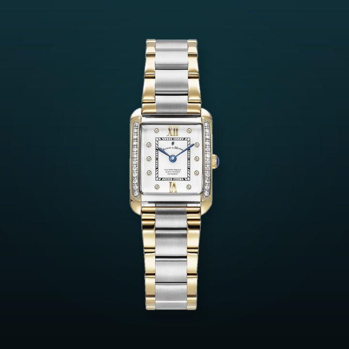 Emily II Bicolor Stainless Steel Bracelet White Dial