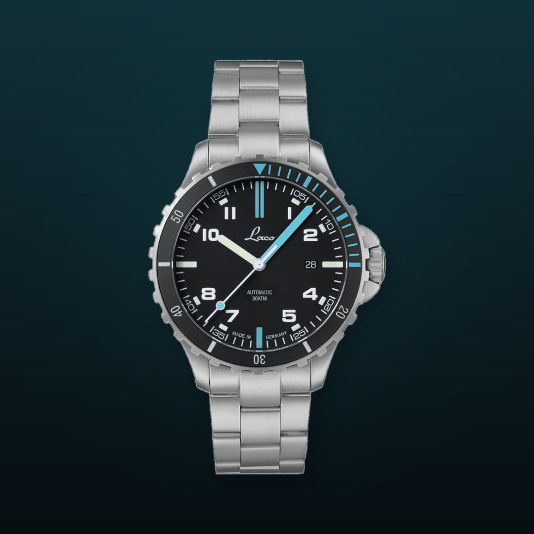 Squad Watch Atlantik 42mm Metal Bracelet Black Dial