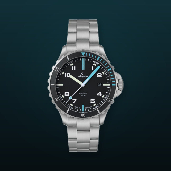 Squad Watch Atlantik 42mm Metal Bracelet Black Dial