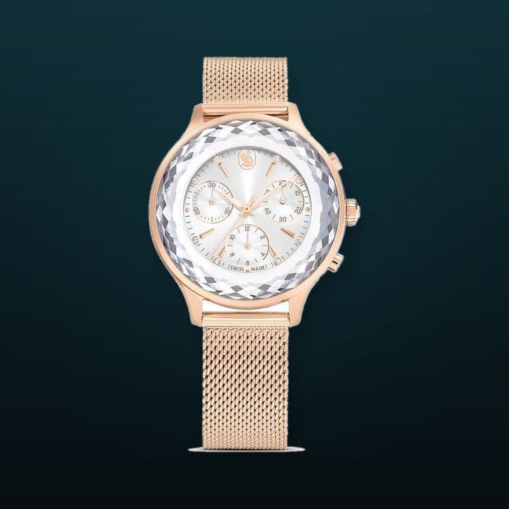 Nova 37mm / Silver / Rose Gold Silver Dial