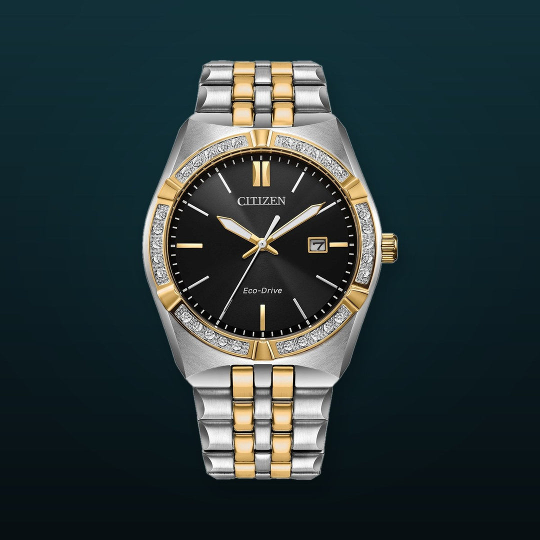 Corso 40mm / Black / Silver and Gold Black Dial