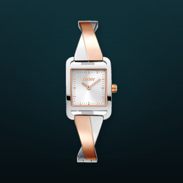 Classic 22mm / Silver / Silver and Rose Gold | Silver Dial