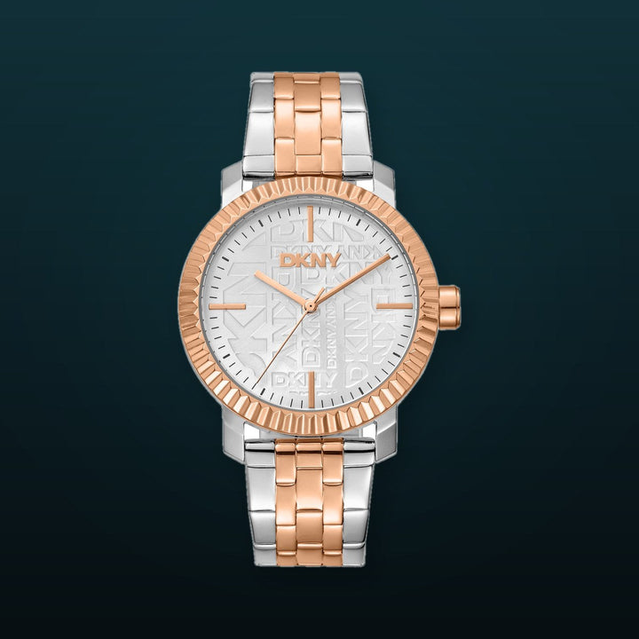 Classic 36mm / Silver / Silver and Rose Gold | Silver Dial