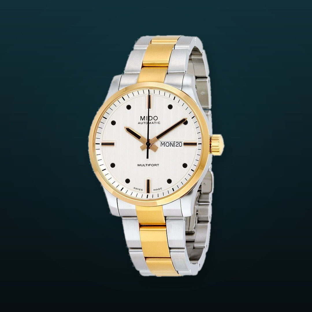 Multifort 42mm / Silver / Silver and Gold | Silver Dial