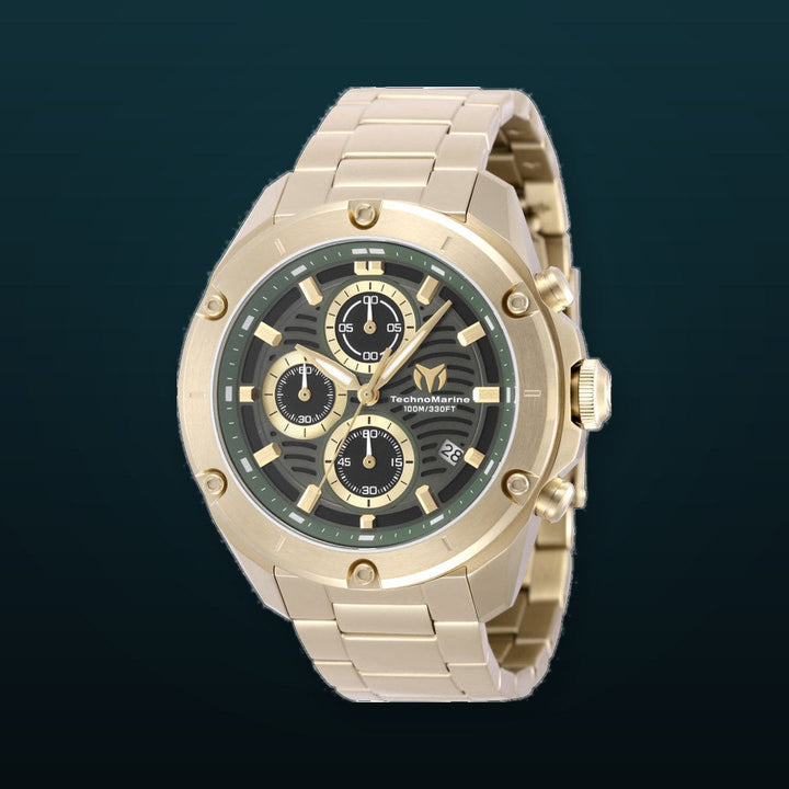 Oceanico 44mm / Olive Green / Gold | Olive Green Dial
