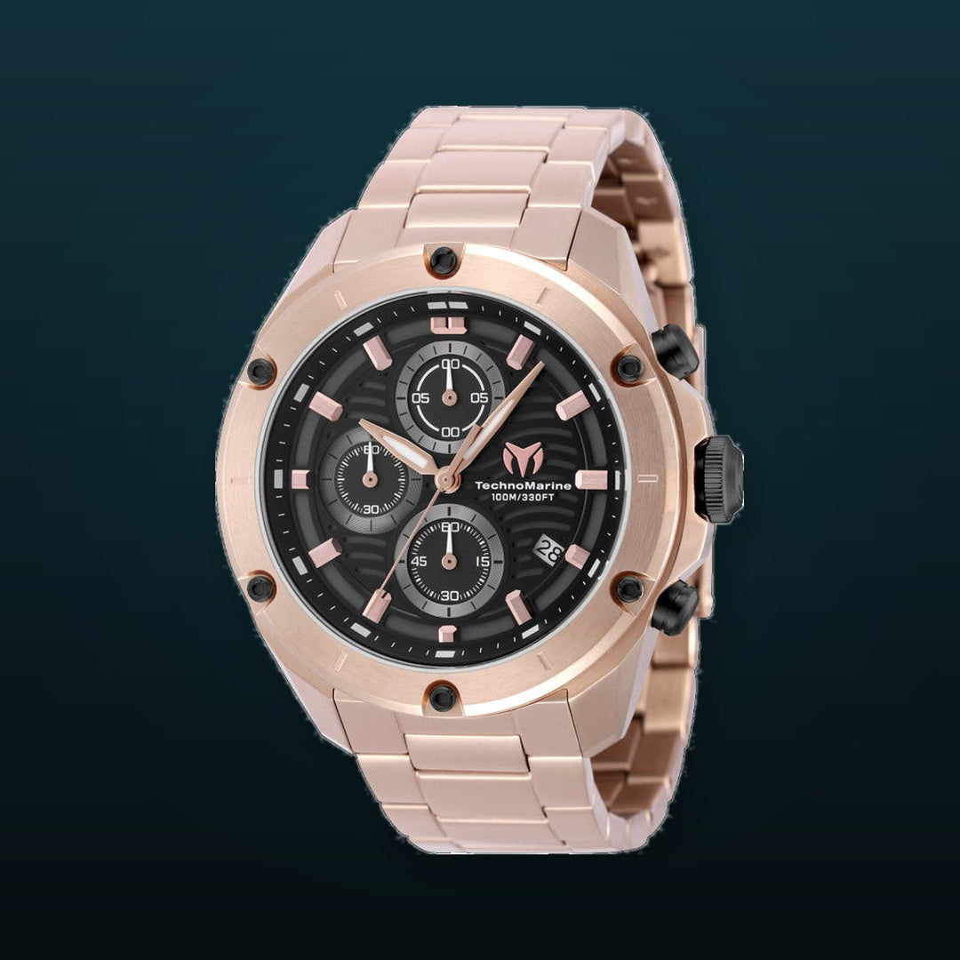 Oceanico 44mm / Black / Rose Gold | Black Dial