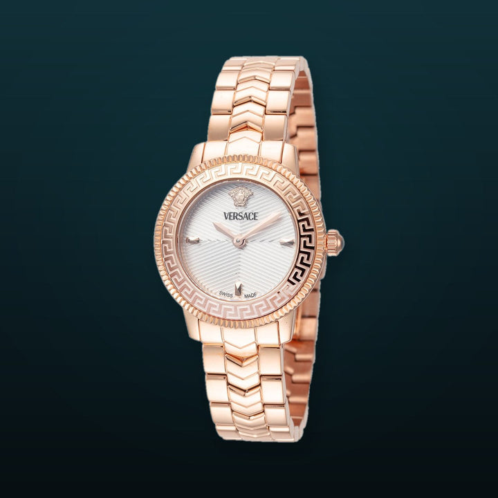 V-Icon 30mm / White / Rose Gold | White Dial