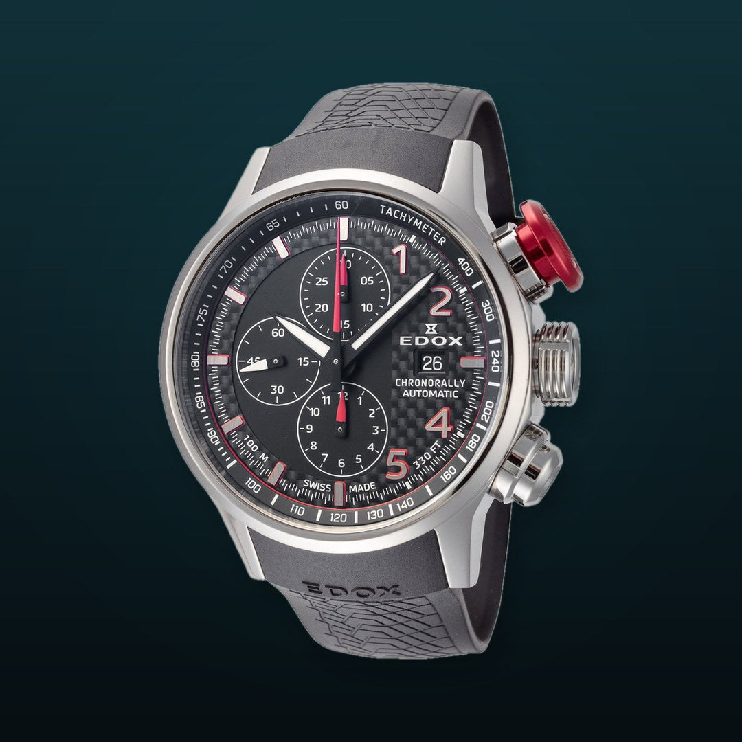 Chronorally 45mm / Black / Black | Black Dial