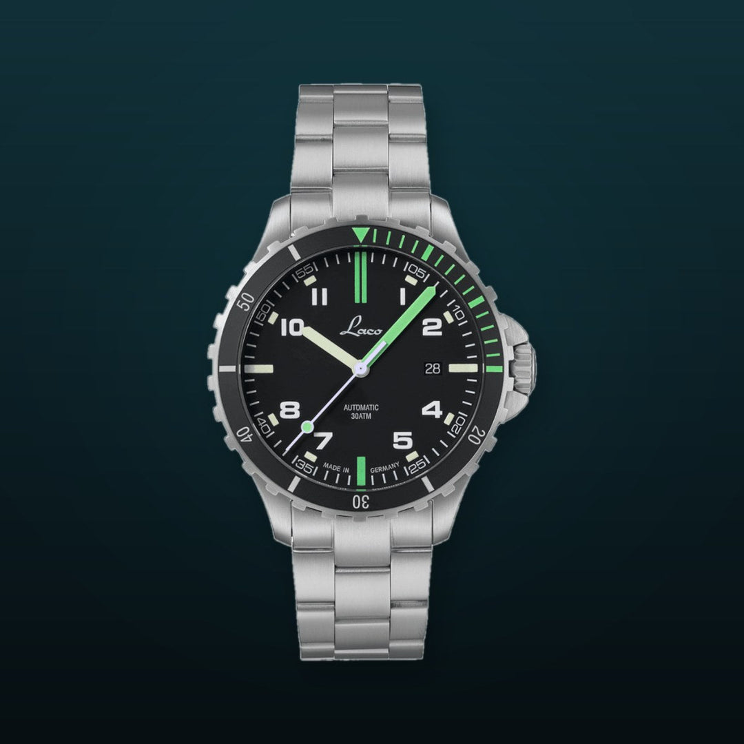 Squad Watch Amazonas 42mm Metal Bracelet Black Dial