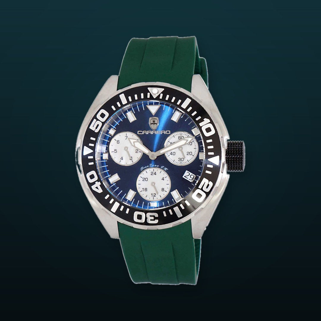FreeZone-CH Blue/Green | Blue Dial