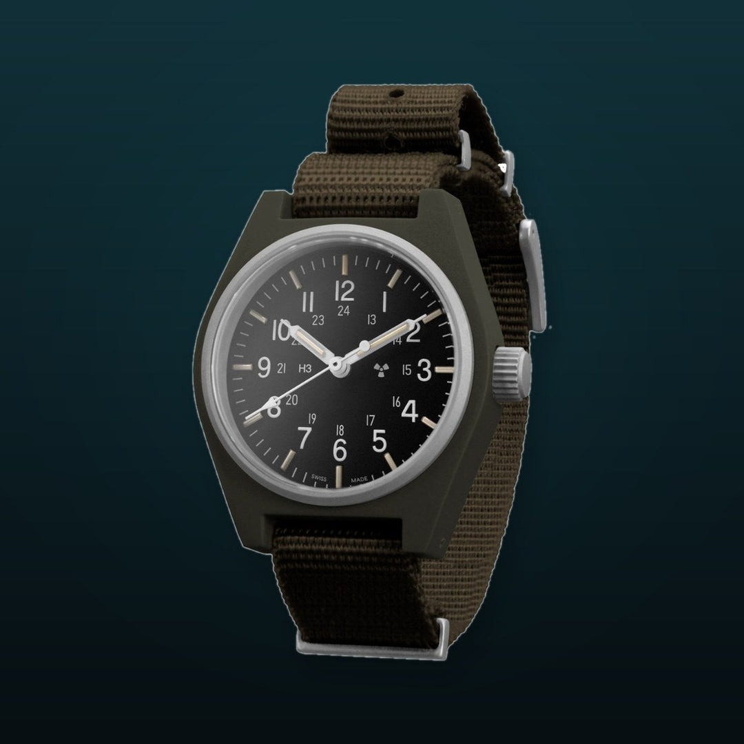 General Purpose Quartz Black Sterile/Def Std Matte Black Dial