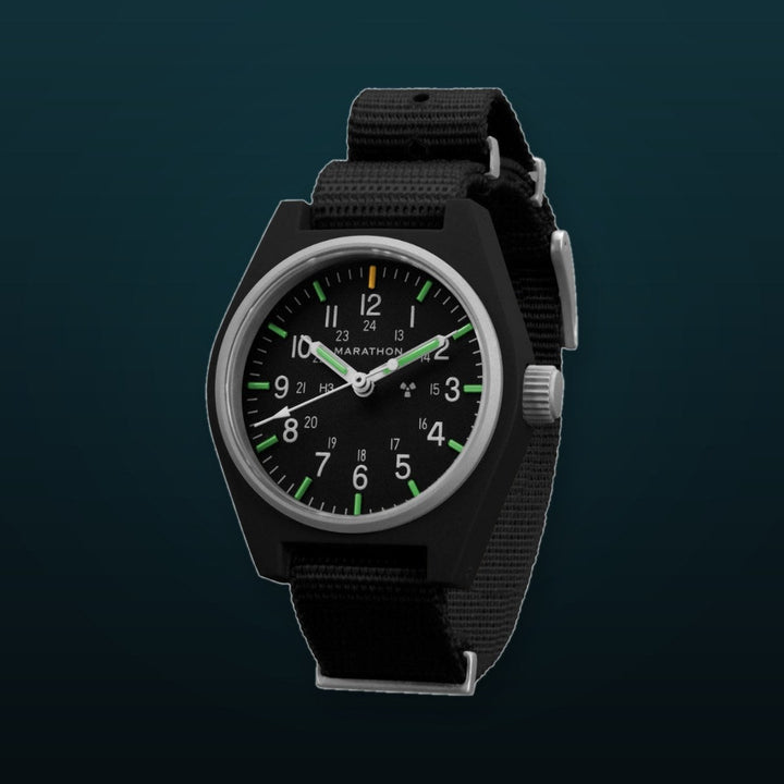 General Purpose Mechanical Black US Gov/Nylon Matte Black Dial