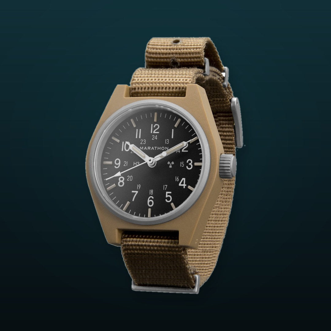 General Purpose Mechanical Black US Gov/Nylon Matte Black Dial