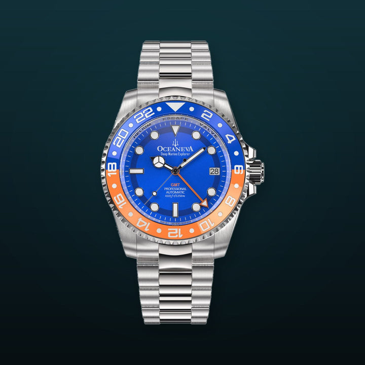 Deep Marine Explorer II Blue/Oranze Bezel | Blue Dial