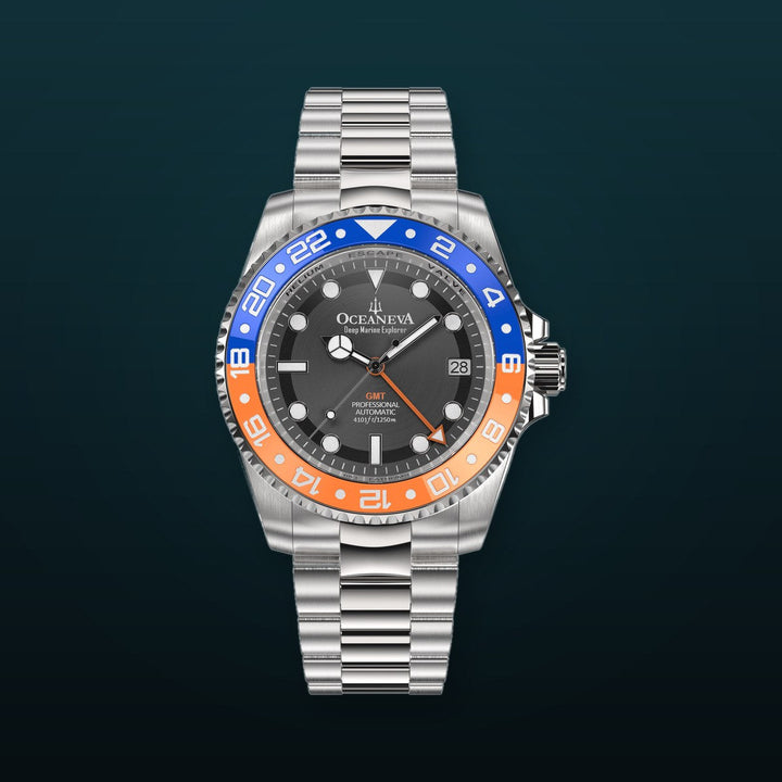 Deep Marine Explorer II Black/Orange Bezel| Black Dial