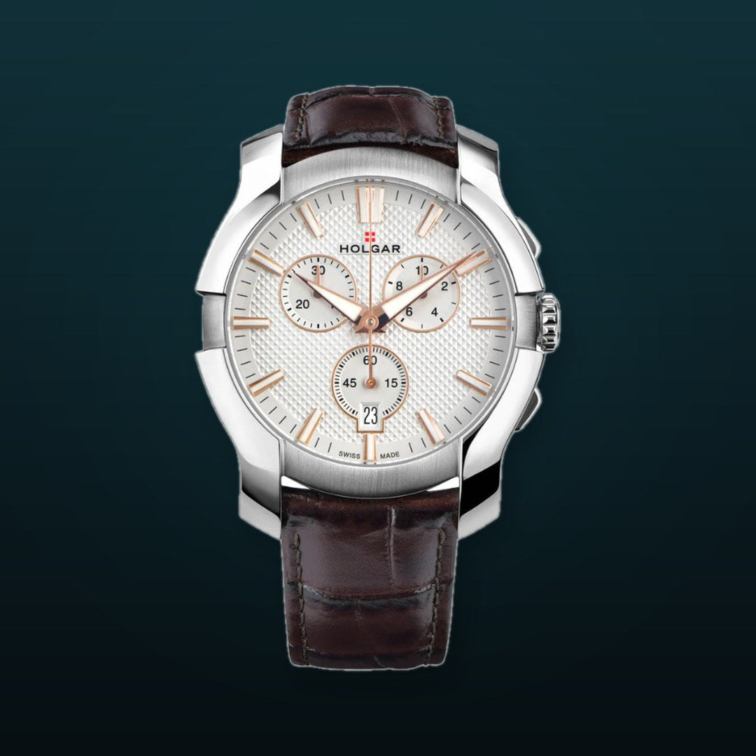 White & Gold Chronograph 44mm | White Dial