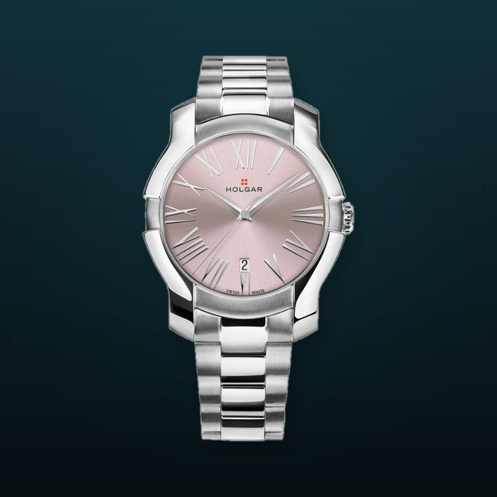 Women's Pink Dial, Stainless Steel Case and Bracelet | Pink Dial