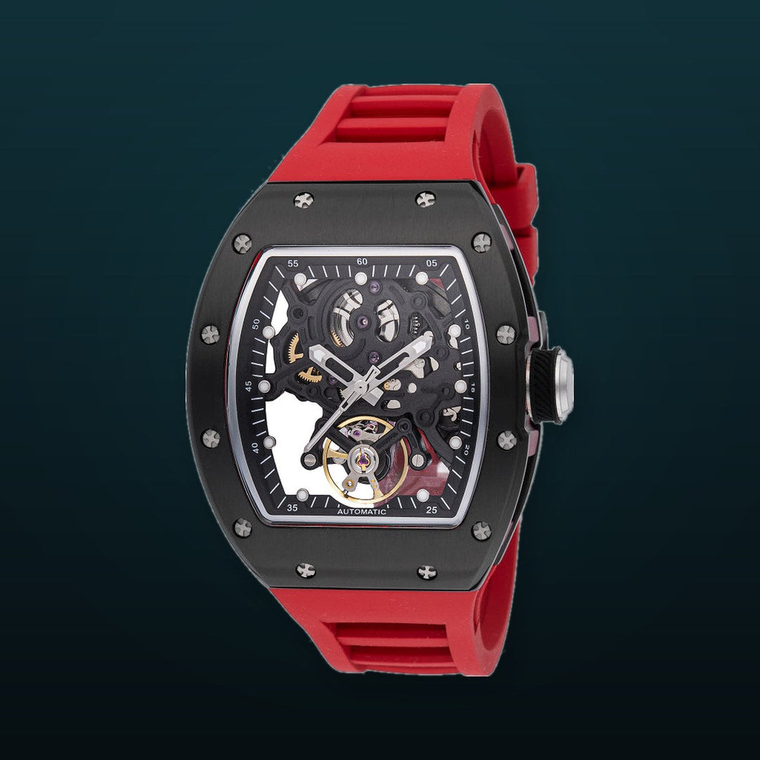 S1 Rally 41mm / Black / Red | Black Dial