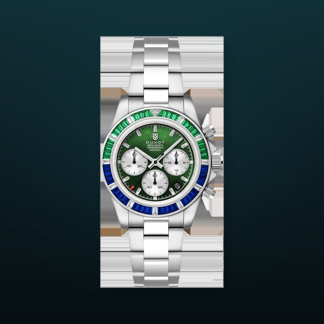 Accelero Rainbow Chronograph Green/Stainless Steel | Green Dial
