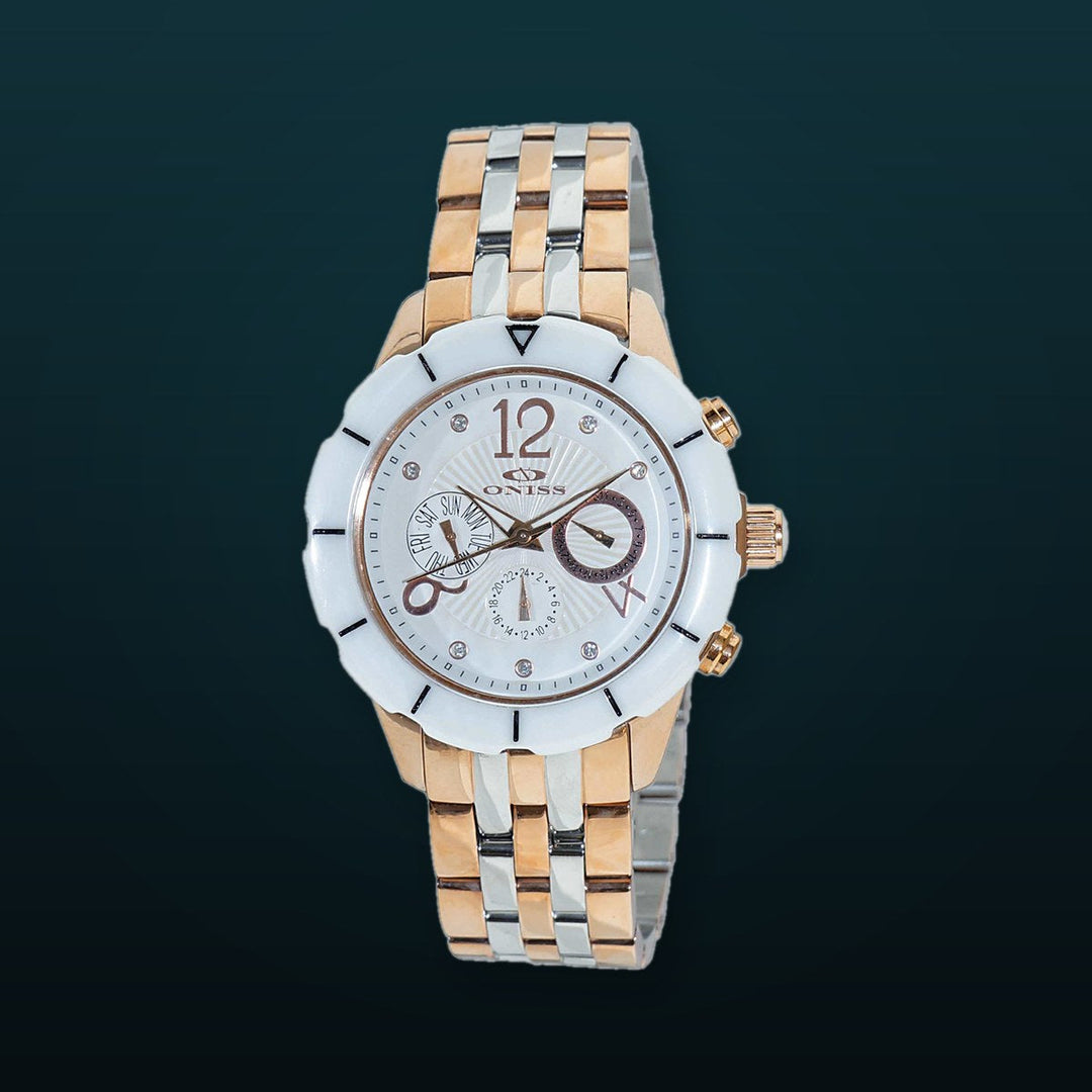 ARUBA COLLECTION WHITE/ 2-TONE ROSE White Dial