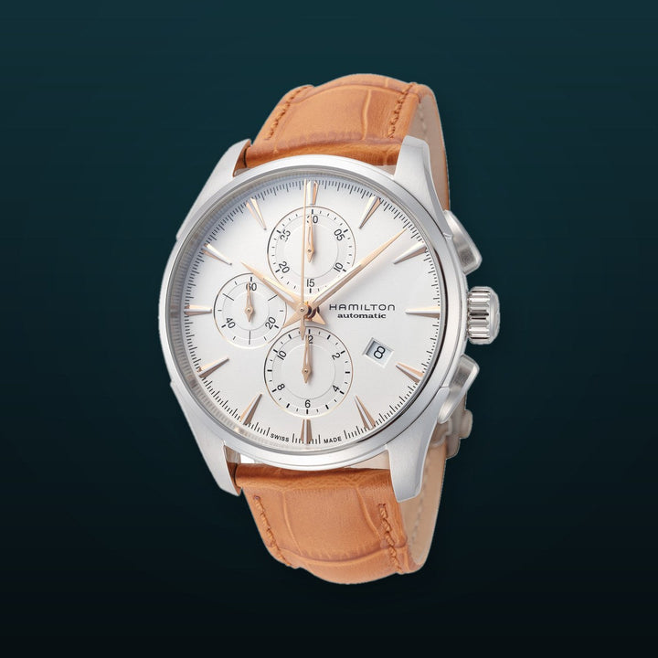 JAZZMASTER 42mm / Silver / Brown Silver Dial
