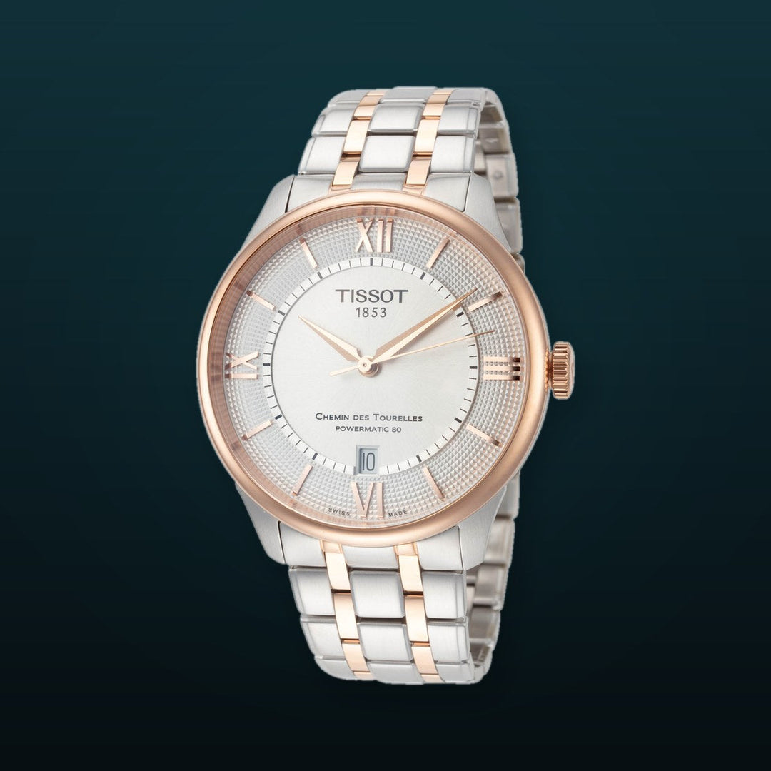 Chemin des Tourelles 39mm / Silver / Silver and Rose Gold | Silver Dial