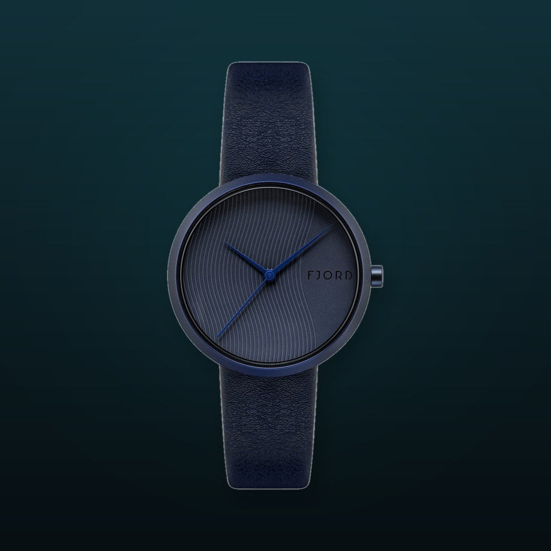 Laurens Blue / Leather | Blue Dial