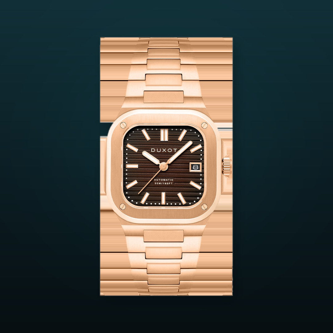 Quadrata Automatic Brown / Stainless Steel | Brown Dial