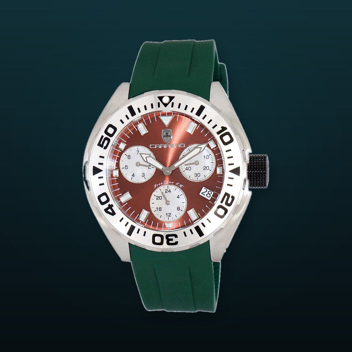 FreeZone-CH Brown / Green | Brown Dial