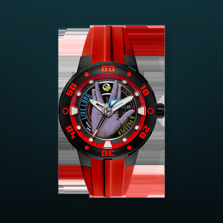 Mariner Automatic Star Trek Live Long & Prosper Limited Edition Red / Silicone | Red Dial