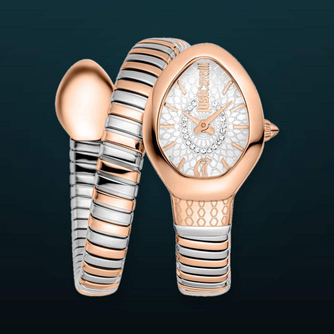 Eclisse 22mm / Silver / Silver and Rose Gold | Silver Dial