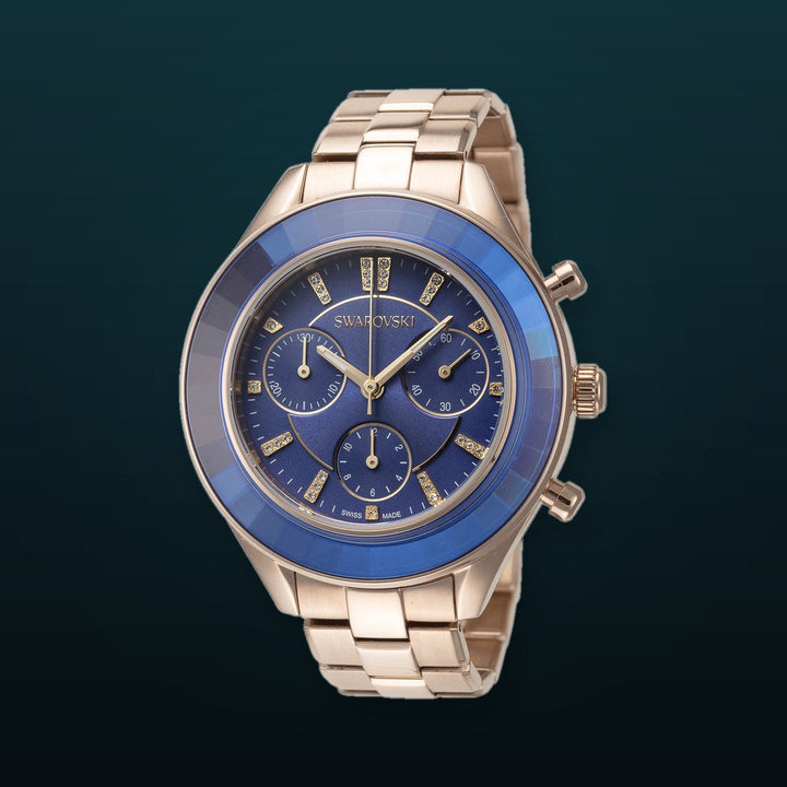 Octea Lux Sport 37mm / Blue / Gold | Blue Dial