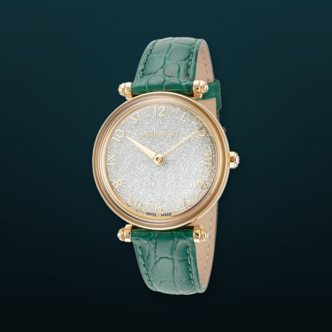 Crystalline 35mm / White / Green | White Dial