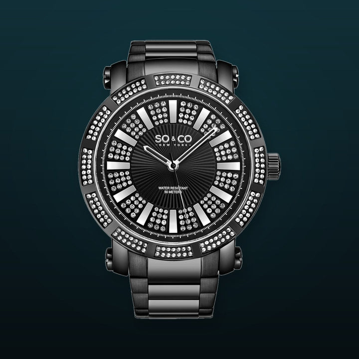 Madison Black/Stainless Steel | Black Dial
