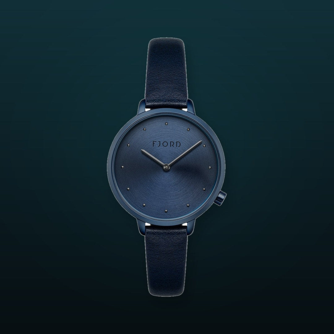 Ripple Blue / Leather | Blue Dial