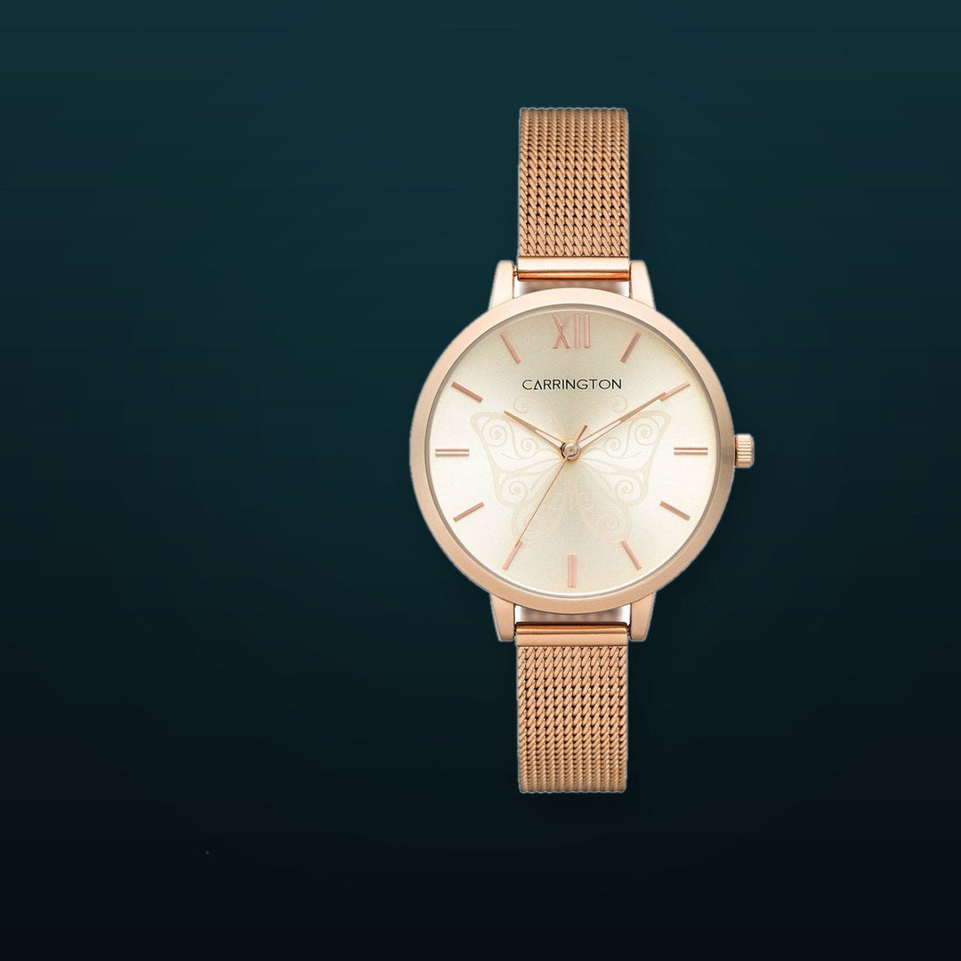 Clementine Rose Gold / Stainless Steel | Beige Dial
