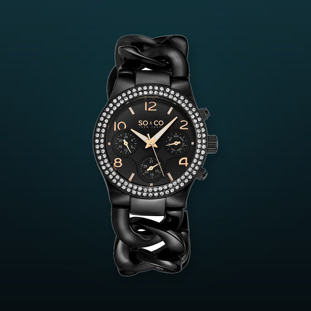 Chelsea- 5013a.8 Black/Stainless Steel | Black Dial