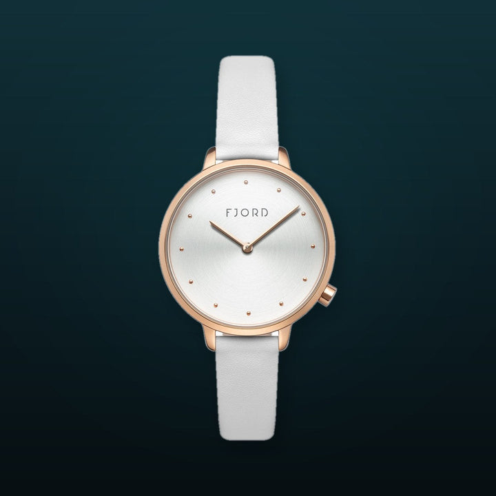 Ripple White / Leather | White Dial