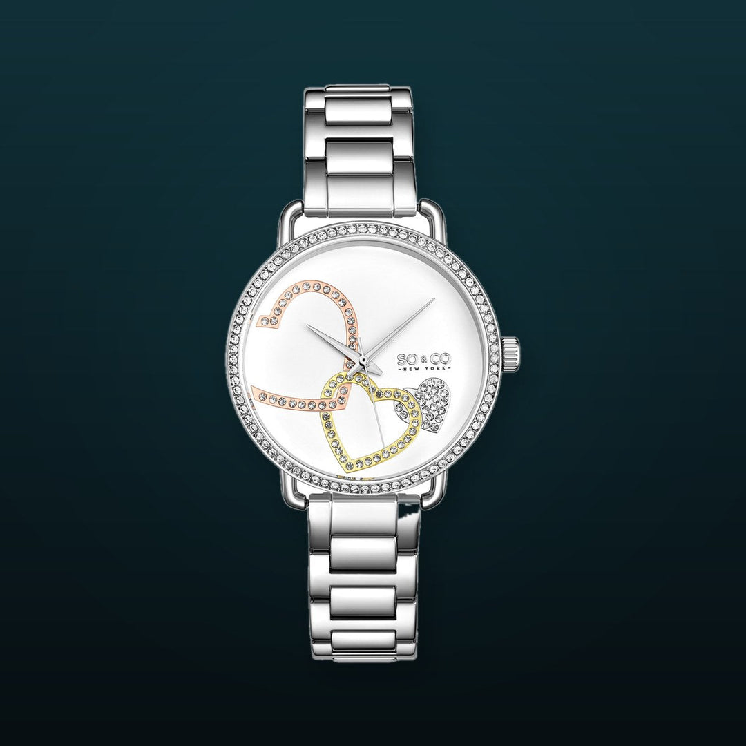 Madison-5577.1 Silver/Stainless Steel | White Dial