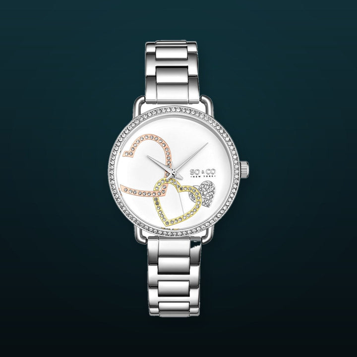Madison-5577.1 Silver/Stainless Steel | White Dial
