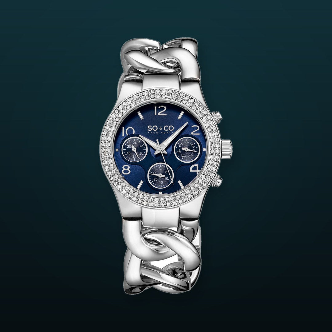 Chelsea- 5013a.6 Silver/Stainless Steel | Blue Dial