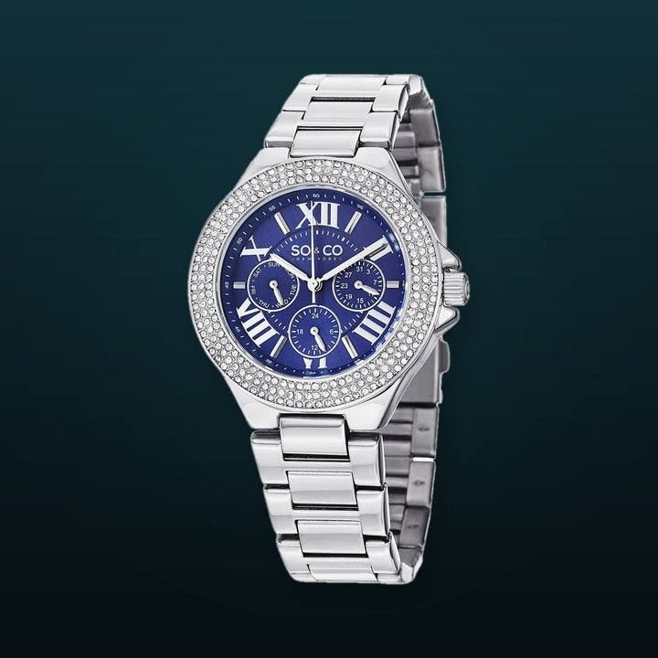 Madison-5019.2 Silver/Stainless Steel | Blue Dial
