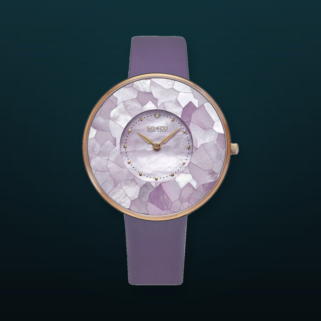 Chelsea Purple/Leather | Champagne Dial