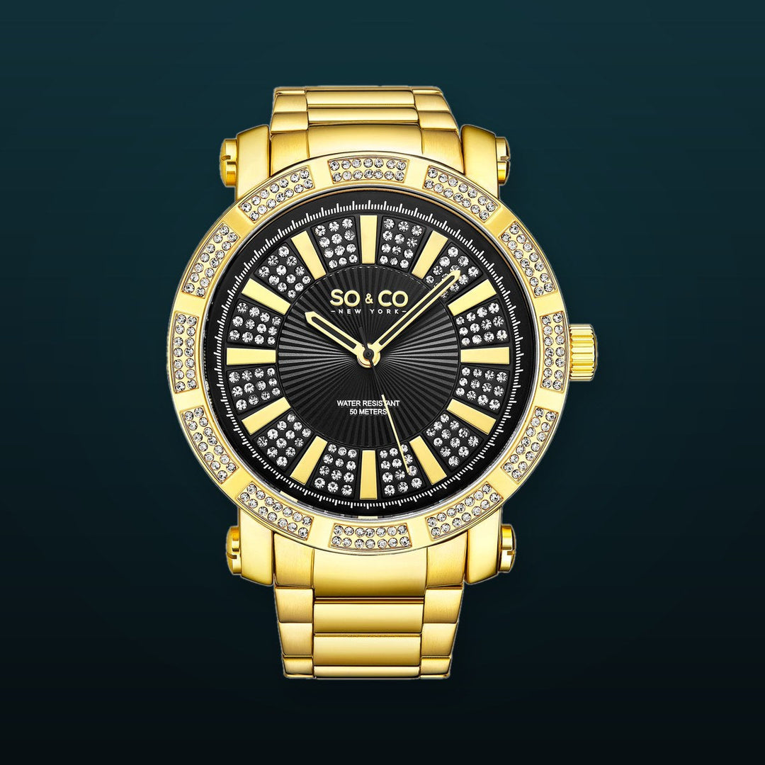Madison-5563.2 Gold/Stainless Steel | Black Dial