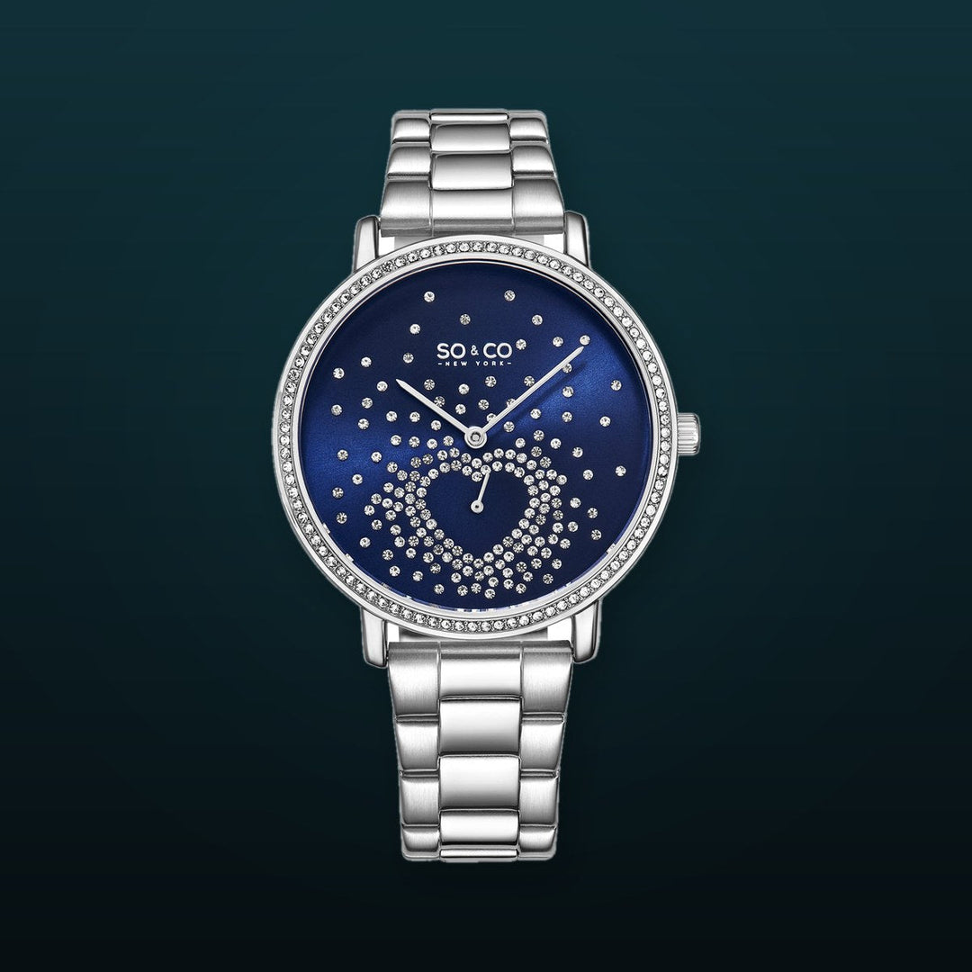Madison-5580.2 Silver/Stainless Steel | Blue Dial