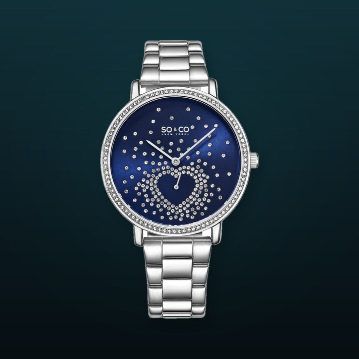 Madison-5580.2 Silver/Stainless Steel | Blue Dial