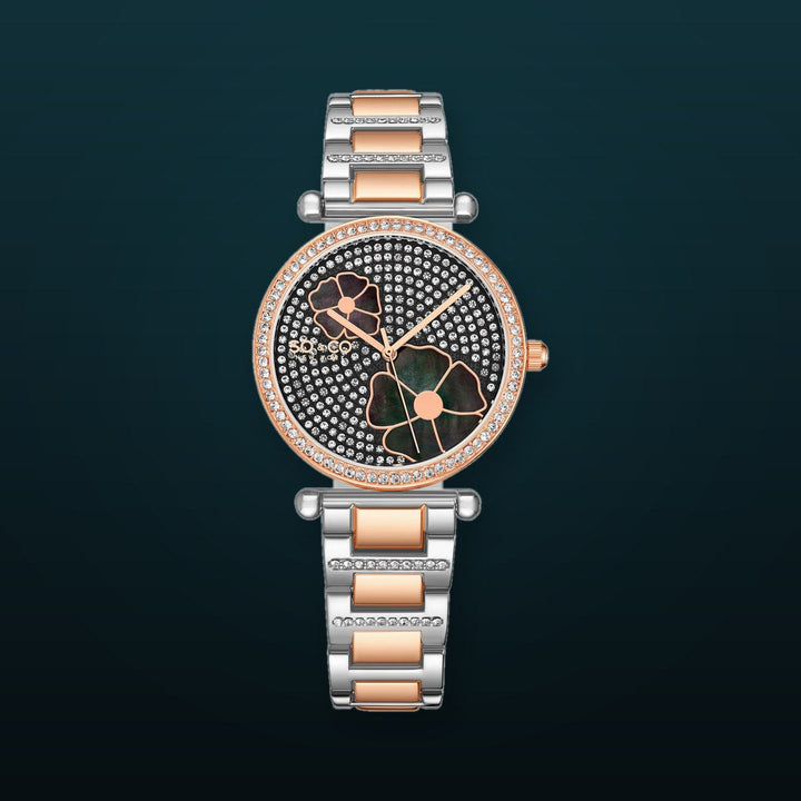 Madison-5582.3 Rose Gold/Stainless Steel | Black Dial