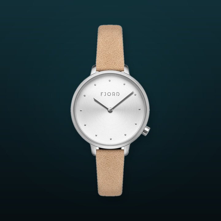 Ripple Silver / Leather | White Dial