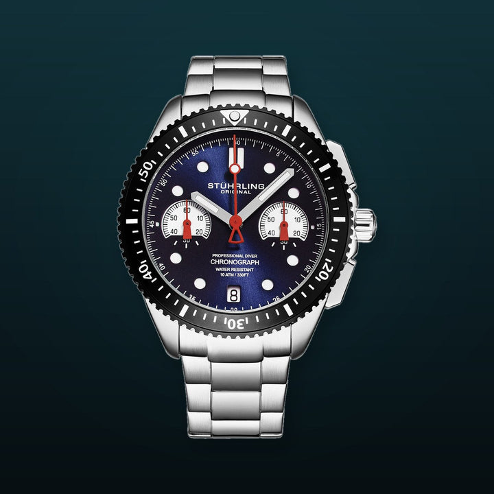 Monaco-4016.1 Silver/Stainless Steel | Blue Dial
